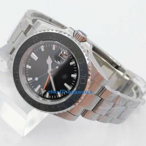 40mm sterile black dial sapphire glass Luminous automatic date wrist watch 2971 - Picture 1 of 6
