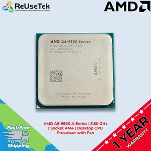 AMD A6-9500 A-Series | 3.50 GHz | Socket AM4 | Desktop CPU Processor with Fan - Picture 1 of 17