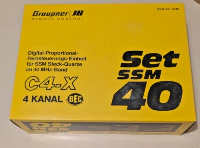 Graupner JR C4-X 4 Kanal Set SSM 40 BEOBACHTER SIEHE TEXT - Bild 1 von 4