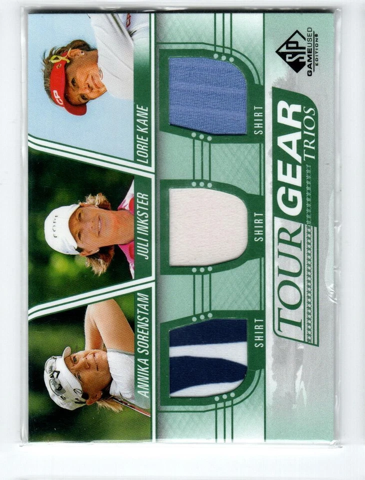 2021 SP Game Used Gear Trios #TG3SIK Annika Sorenstam/Juli Inkster/Lorie Kane - Image 1 of 1