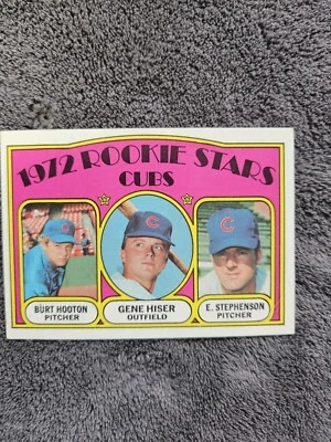 1972 Topps #61 Cubs Rookie Stars Hooton/Hiser/Stephenson - Image 1 of 3