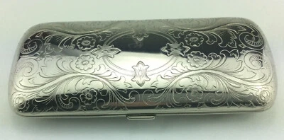 Reinhold KÜHN Brillenetui ~ Deutsche Handarbeit ~ Stahl  Vintage  EDEL - Bild 1 von 4