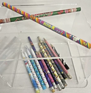 VTG Hello Kitty Vintage Pencil Sanrio 2002 Strawberry Shortcake Unsharpened Lot - Picture 1 of 14