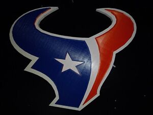 NFL Texans 3D Logo Sign/wall mount 3D Printed Man Cave NFL 12 Inch O.D. 