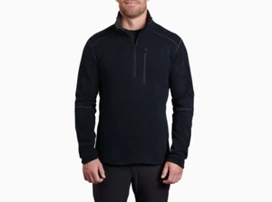 KUHL Mens Interceptr 1/4 Zip Pullover Jumper in Mutiny Blue - Picture 1 of 5