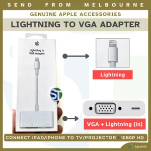 Genuine Apple Lightning to VGA Adapter MD825AM/A - iPhone iPad to TV, Projector - Picture 1 of 7