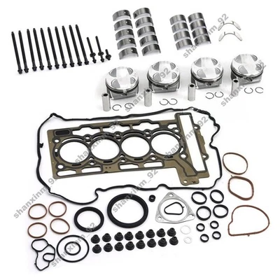 Engine Rebuild Pistons gaskets Kit OS +0.50 For Mini Cooper R55 R56 N12 N16 1.6 - Image 1 of 4