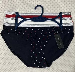 Tommy Hilfiger Women's CTN Logo Cotton Panties Underwear - 3 Pack - MEDIUM - Picture 1 of 6