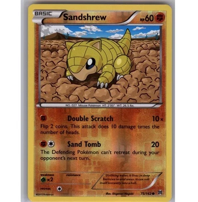 Sandshrew Reverse Holo Common XY - BREAKthrough 75/162 NM - Image 1 of 2
