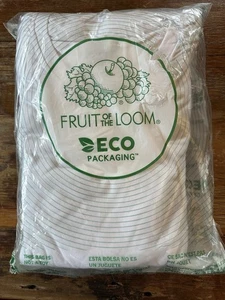 6 weiße große Herren 3XLT 54-56 Zoll V-Ausschnitt T-Shirts Fruit of the Loom 100 % Baumwolle - Bild 1 von 3