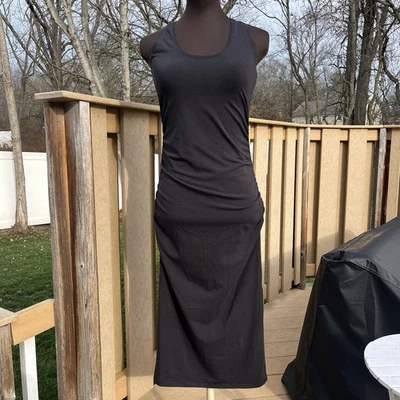 Vestido Everlane para mujer The Form espalda cruzada negro talla XXS Supima algodón elástico Foto 1 de 4