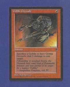 1994 Magic the Gathering - Goblin Grenade (Spikes) Sorcery - Fallen Empires MTG - Picture 1 of 2