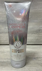 Bath & Body Works SNOWFLAKES & CASHMERE Body Wash 10 oz. Shea Cocoa Butter (E4) - Picture 1 of 2