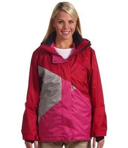 SESSIONS CLIMATE 2-IN-1 JACKET CRANBERRY WOMAN'S MEDIUM SKI/SNOWBOARD BEST OFFER - Picture 1 of 13