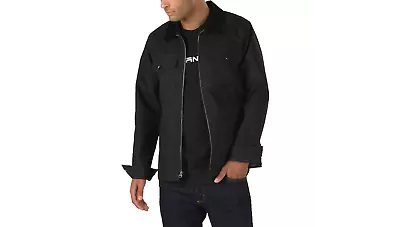 2020 NWT MENS VANS BERGERON JACKET $150 M Black premium 100% cotton  - Image 1 of 3