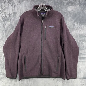 Patagonia Full Zip Better Sweater Men's Large Fleece Jacket Obsidian Plum Purple - Picture 1 of 18