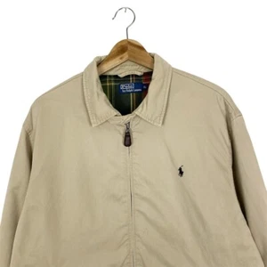 Ralph Lauren Harrington Jacket Tartan Lining Cream - Size Men's XL - Picture 1 of 8