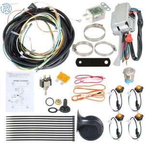 Fit For Polaris Can Am LED Turn Signal Light Kit w/Horn Column Turn Switch UTV - Picture 1 of 12