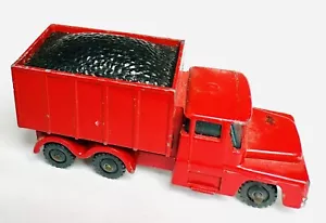 Vintage 1965 Husky Red Guy Warrior Coal Dump Truck Made In Great Britian Toy - Picture 1 of 6