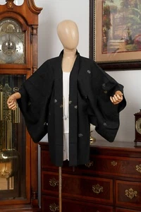 DEAR VANILLA JAPANESE KIMONO HAORI JACKET FOR WOMEN AUTHENTIC JAPAN MADE VINTAGE - Picture 1 of 9