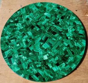 Random Malachite Table Top | Malachite Marble Coffee/Dinning Table Top Decor - Picture 1 of 3