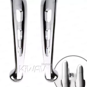 KiWAV 3-hole chrome hydraulic brake clutch lever kit fits '14-'16 Touring ε - Picture 1 of 5