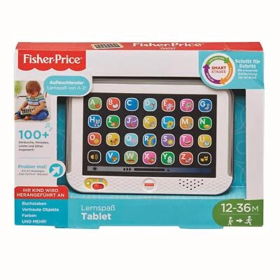 Mattel - Fisher-Price Lernspaß Tablet - Kindertablet Handy App Lernspielzeug - Bild 1 von 3