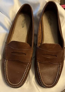 Eastland Womens 9 1/2 M Classic II Penny Loafers 3925M Brown Leather Slip On - Picture 1 of 8