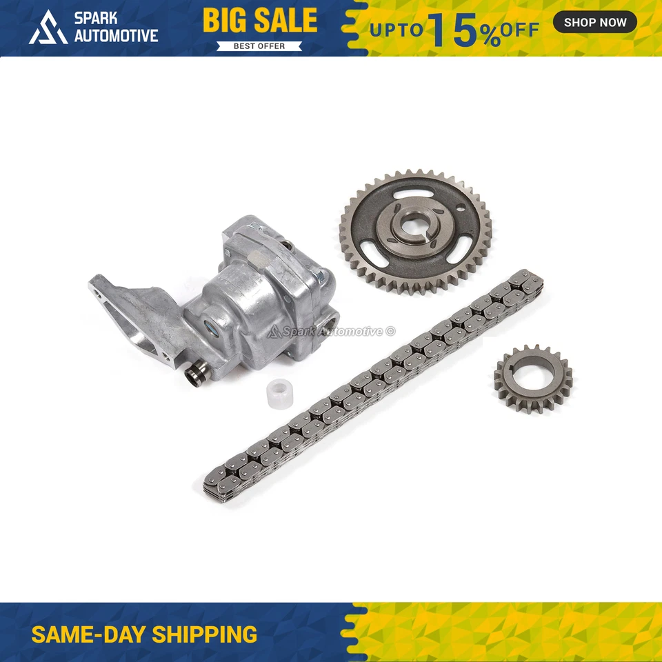 Timing Chain Kit Oil Pump Fit 93-99 Buick Chevrolet Pontiac Oldsmobile 3.1 Vin M - Image 1 of 4