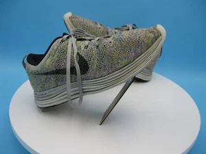 Nike Flyknit Lunar1+ Wolf Grey Size 10 Women's Game Royal Pink 554888-004 Shoes - Picture 1 of 8