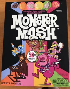 50th Ann. MONSTER MASH Cereal Unopened Box Boo Berry Frankenberry Count Chocula - Picture 1 of 3