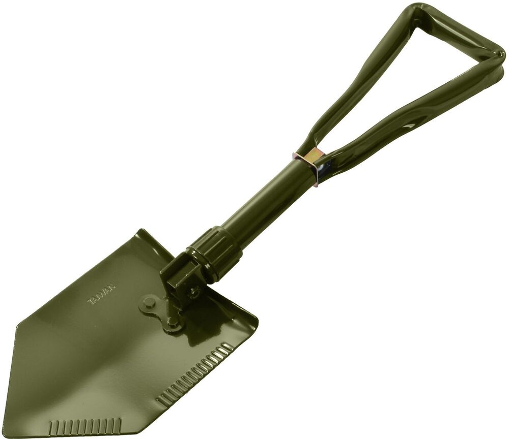 Olive Drab Tri-Fold Military Emergency Compact Shovel