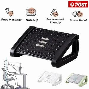Adjustable Foot Rest Under Desk Office Work Stress Relief Foot Massager Stool AU - Picture 1 of 11