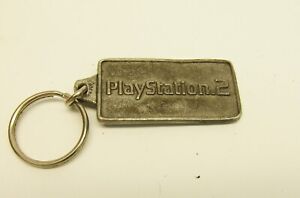 Porte-clés vintage PlayStation 2 métal étain massif 