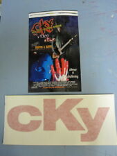 CKY 2001 & 2002 sticker & EZ peel set Flawless NEW old stock Bam Margera VOLCOM