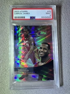2003 eTopps LeBron James Topps Rookie PSA 9 Refractor Rc - Picture 1 of 2
