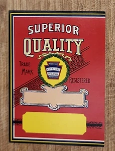 CANADA Sample Can Label Broom Superior Quality - Picture 1 of 1