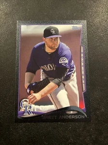 2014 Topps Update Black /63 Brett Anderson #US-116 Colorado Rockies - Picture 1 of 3
