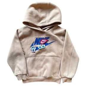 Nike Toddler Hoodie - Size 5 Years - Tan with Fun Patches M - Picture 1 of 4