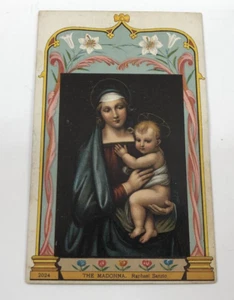 Vintage Postcard Raphael Sanzio THE MADONNA ~ Un-Posted - Picture 1 of 2