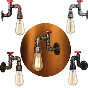 Aplique rústico retro industrial moderno lámpara de pared accesorio Reino Unido - Imagen 1 de 36