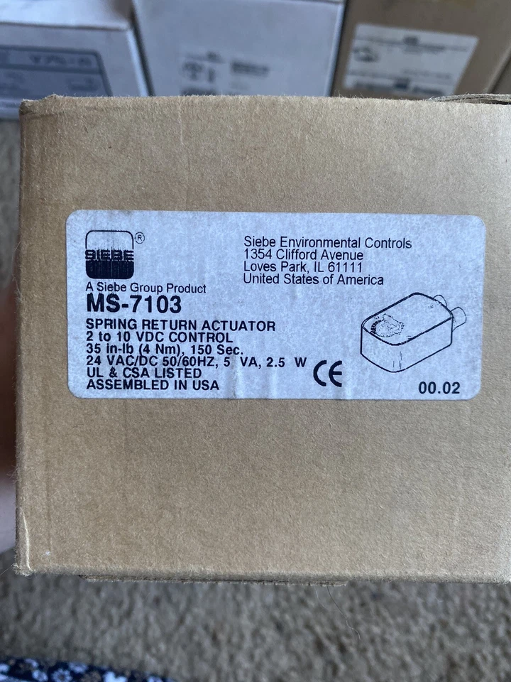 Siebe MS-7103 Spring Return Actuator (365) - Image 1 of 3