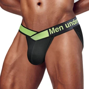 PUMP Men Sexy High Cut Briefs Underwear Low Waist Bikini Underpants Jockstrap - Picture 1 of 30