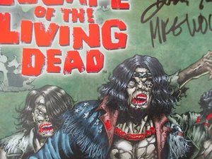 Escape of the Living Dead Lámina Roja Zombi Firmado John Russo Mike Wolfer #1 Certificado de Autenticidad - Imagen 1 de 7