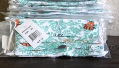 Roller Rabbit Cloth Adult Masks Bundle of SIXTEEN 8 Safari Animals & 8 Hearts - Image 1 of 4