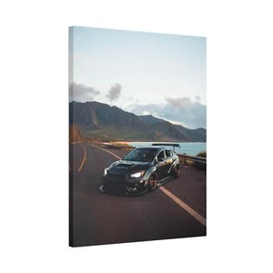Subaru WRX STI High Resolution Museum Quality Vertical Car Canvas Print #004 - Picture 1 of 10