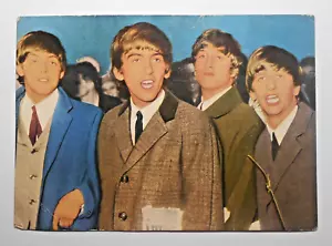 THE BEATLES FOTOCARD FOTO CARTOLINA NON VIAGGIATA ANNI '60 ORIGINALE FG - Imagen 1 de 2