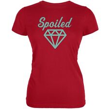 Spoiled Red Juniors Soft T-Shirt