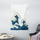 Japanese Tapestry Ocean Surfing Aquatic Print Wall Hanging Decor