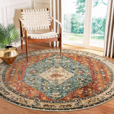 Lahome Boho Tribal Round Rugs 6ft Washable Living Room Area Rug, Soft Bedroom... - Image 1 of 4